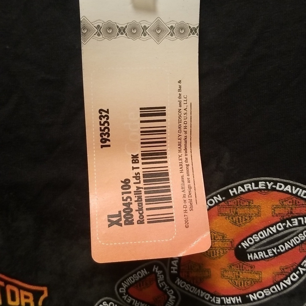 Harley-Davidson NWT Rockabilly Tee Maine Lobster Motif Size  X Large Womens - Picture 4 of 8